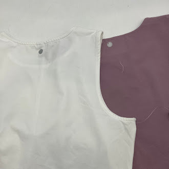 YOGALICIOUS 2 PACK MUSCLE CROPPED TANK TOP - SIZE: WOMEN XL - ELDERBERRY/WHITE - Brand New