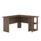 AMERIWOOD HOME DAKOTA L-DESK WITH BOOKSHELVES 9354333COM - RUSTIC OAK - Like New