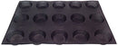 Sasa Demarle SF 01034 Silform Muffin Pan, 15 Cavities, Large, Orange - Brand New