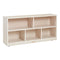 ECR4KIDS 5-COMPARTMENT MOBILE STORAGE CABINET, CLASSROOM FURNITURE WHITE WASH - Like New