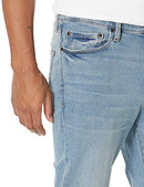AMAZON ESSENTIALS MEN'S SLIM-FIT COMFORT STRETCH JEANS LIGHT BLUE 35W X 32L - Brand New