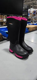 HISEA RAIN BOOTS BREATHABLE HEAT INSULATED WATERPROOF - SIZE: WOMEN 8 - MAGENTA - Brand New