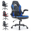 OLIXIS PU LEATHER PADDED GAMING OFFICE DESK CHAIR BLUE&BLACK C-3895-BKBU - Like New