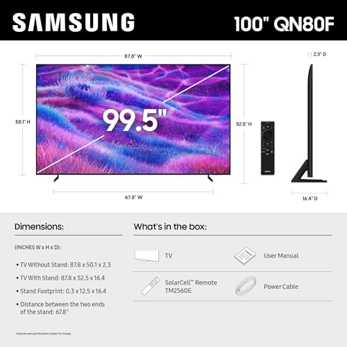SAMSUNG 100" CLASS NEO QLED QN80F 4K MINI LED SMART TV - Scratch & Dent