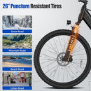 ZDZA ELECTRIC BIKE 1000W PEAK MOTOR 26” ELECTRIC MOUNTAIN BIKE ZA04 - BLACK - Like New