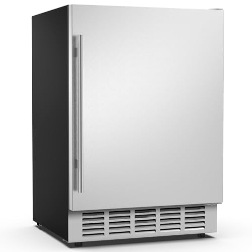 MOJGAR 24" OUTDOOR BEVERAGE FRIDGE, STAINLESS STEEL BEVERAGE, - Scratch & Dent