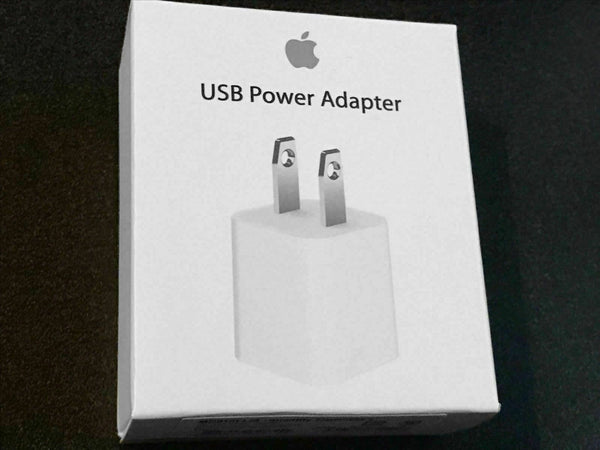 Genuine Apple USB Power Adapter Charger Wall Plug for iPhone - 2 Pack New