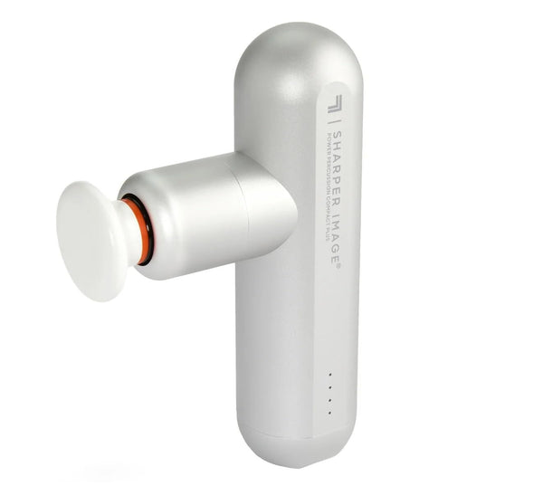 SHARPER IMAGE POWER PERCUSSION COMPACT PLUS, PORTABLE MASSAGER 1583883 GRAY - Like New