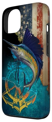 SAILFISH FISHING 13 SAILFISH FISHING AMERICAN FLAG PATRIOTIC - MULTI COLOR - Like New