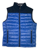 Nautica Men's Water Wind Resistant Reversible Puffer Vest - Large, Cobalt/navy - Brand New