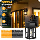TOBUSA 2-Pack Outdoor Light Fixtures, Aluminium Waterproof, Bulbs Not Included - Like New