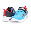 404105L SKECHERS BOYS MICROSPEC MAX SQUAD PACER - SIZE 13.5, BLUE/BLACK/RED - Brand New