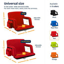 ALPCOUR RECLINING STADIUM SEAT WIDE BLEACHER CHAIR BACK SUPPORT 25" RED - Brand New