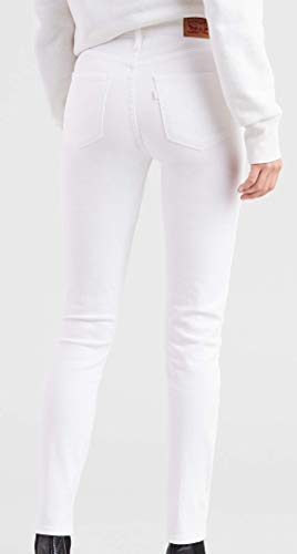LEVI'S 721 HIGH RISE SKINNY WOMEN'S JEANS SOFT CLEAN WHITE SIZE 26X28 - Brand New