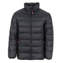 CANADA WEATHER GEAR MEN'S MIX MEDIA PUFFER, LARGE - BLACK/BLACK, OMCW378PZ - Like New