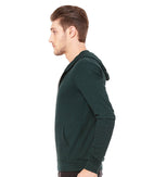 3939 Bella Canvas Unisex Triblend Full-Zip Hoodie Emerald Triblend S Like New