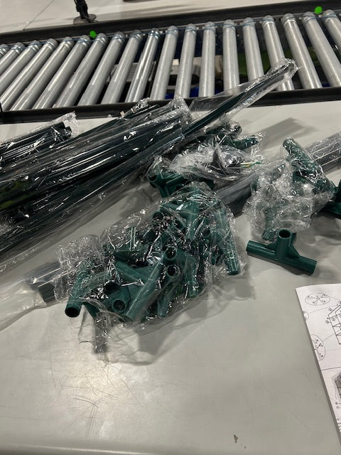 PURE GARDEN LARGE GREENHOUSE 95X35X13 CM - BLACK/GREEN - Like New