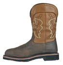 HOSS BOOT COMPANY SHOWDOWN 11" WESTERN COMPOSITE TOE BOOTS - SIZE: 17 - BROWN - Brand New
