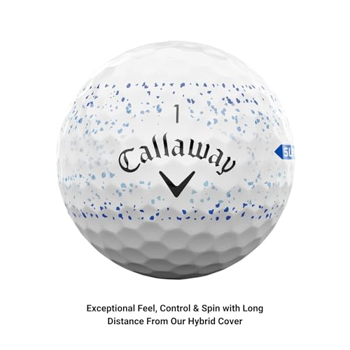 CALLAWAY GOLF SUPERSOFT GOLF BALLS - BLUE SPLATTER - Like New