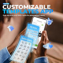 NELKO LABEL MAKER MACHINE WITH TAPE, PM220 BLUETOOTH LABEL PRINTER - WHITE - Like New