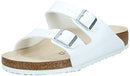 1009527 BIRKENSTOCK WOMEN'S ARIZONA SOFT SANDALS MEN 8 WOMEN 10 - WHITE - Like New
