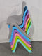 AXIDOU 6 PACK PREMIUM 11" H PLASTIC STACKABLE SCHOOL CHAIRS - MULTICOLOR - Like New