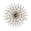 STRATTON HOME DECOR BRONZE ACRYLIC BURST METAL AND ACRYLIC ART DECO WALL ART - Like New