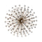 STRATTON HOME DECOR BRONZE ACRYLIC BURST METAL AND ACRYLIC ART DECO WALL ART - Like New