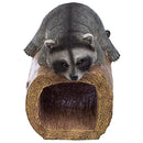 DESIGN TOSCANO RAIDER THE RACCOON GUTTER GUARDIAN QM13071 - GRAY AND BROWN - Like New