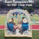 EighteenTek® Pop Up Weather Pod, Sport Pod with Attached Floor, 360° Clear View - Like New