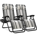 Best Choice Products Set of 2 Adjustable Steel Mesh Zero Gravity Lounge Chair - Brand New