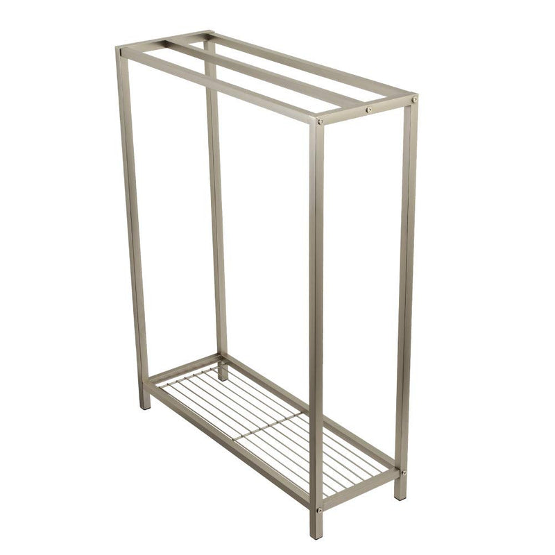 KINGSTON BRASS SCC8358 EDENSCAPE FREESTANDING TOWEL-RACK - BRUSHED NICKEL - Like New