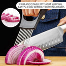 SLODKI STAINLESS STEEL ONION SLICE HOLDER/CHOPPER SLICING ASSISTANT TOOL - BLACK - Like New