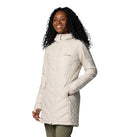 WL0011 COLUMBIA WOMEN'S HEAVENLY LONG HOODED JACKET DARK STONE Size 2XL - Brand New