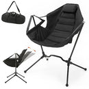 Nastarki Portable Hammock Camping Chair Aluminum Swinging Recliner - Black - Brand New