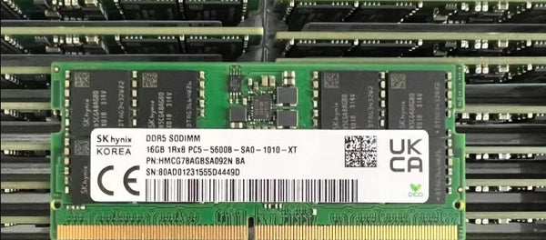 SK HYNIX 16GB DDR5 5600 LAPTOP SODIMM RAM 1RX8 PC5-5600B - GREEN - Like New