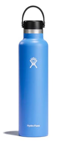 HYDRO FLASK WATER BOTTLE INSULATED STAINLESS STEEL NON SPILL 24 OZ CASCADE BLUE - Brand New