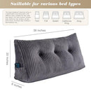 Activance Large Triangular Headboard Wedge Bed Rest Reading Pillow Positioning - Brand New