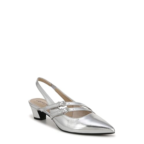 LIFESTRIDE WOMEN'S MONIQUE PUMP SIZE WOMEN 6 SILVER METALLIC - Like New