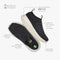 OOFOS OOmy Zen Recovery Shoe Women's Chalk Black Size 9 - Like New