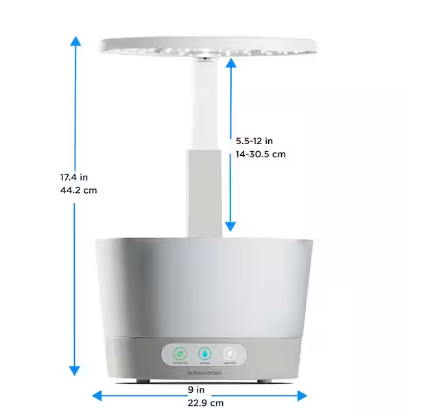 AeroGarden Harvest 360 White Home Garden System 901111-1200 - WHITE Like New