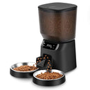 KATALIC AUTOMATIC PET/DOG/CAT FEEDERS FOR TWO PETS, CATS, DOGS APF01 - BLACK - Like New