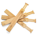 KLUTTER KUTTER BAMBOO DRAWER DIVIDERS - SET OF 4 - NATURAL - Like New