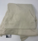 BLUE ICE MEN'S LOOSE FIT WAFFLE KNIT THERMAL HENLEY HOODIE - SIZE: 3XL - NATURAL - Brand New
