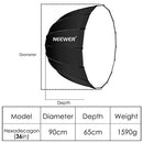 NEEWER Hexadecagon Softbox 36"/90cm with Black Rim Bowens Mount - Like New