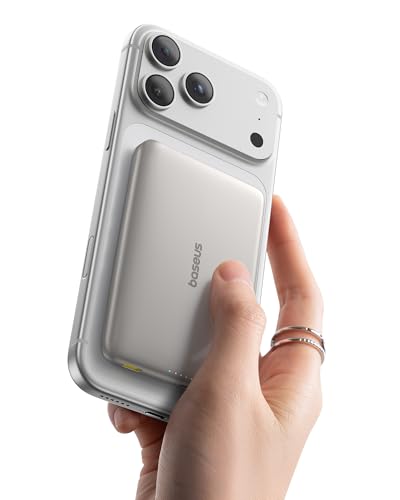 BASEUS PICOGO QI2 15W WIRELESS POWER BANK, 10000MAH, 27W, PPKPC-1027G - TITANIUM - Like New