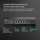 TP-LINK ER707-M2 OMADA MULTI-GIGABIT VPN ROUTER DUAL 2.5GIG WAN PORTS BLACK - Like New