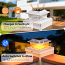 FLYINGOD SOLAR POST CAP LIGHTS 4X4/5X5 18 PACK SL57-W18J-WHT - WHITE - Like New