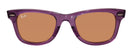 RAY BAN WAYFARER RB2140 SUNGLASSES - FRAME:TRANSPARENT - LENS: VIOLET/ORANGE - Like New