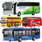 Geyiie School Bus Toy, Die-Cast Metal Pull Back City Bus 1:80 Pack - Multicolor Like New